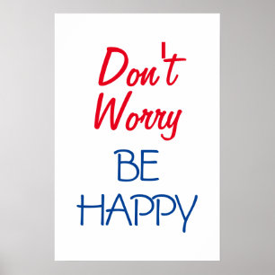 Poster Não se preocupe, seja feliz