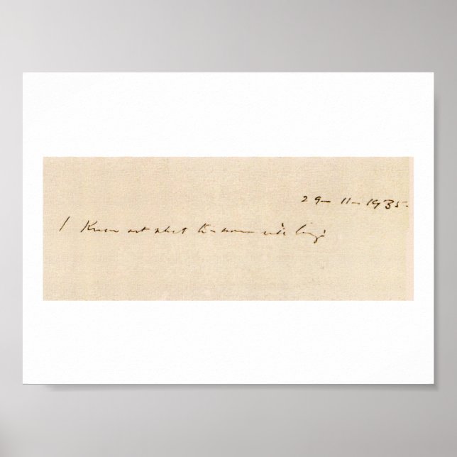 Poster Não sei o que amanhã trará (Frente)