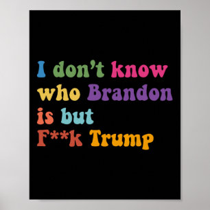 Poster Não Sei Quem Brandon Mas Puck Trump
