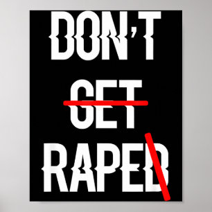 Poster Não Seja Estuprada Direitos Iguais