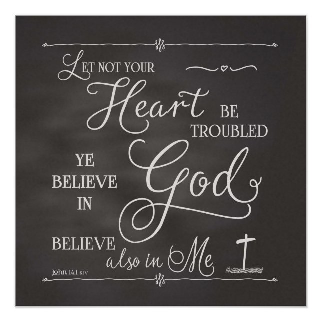 Pôster Não Seja Perturbado O Seu Coração (Frente)