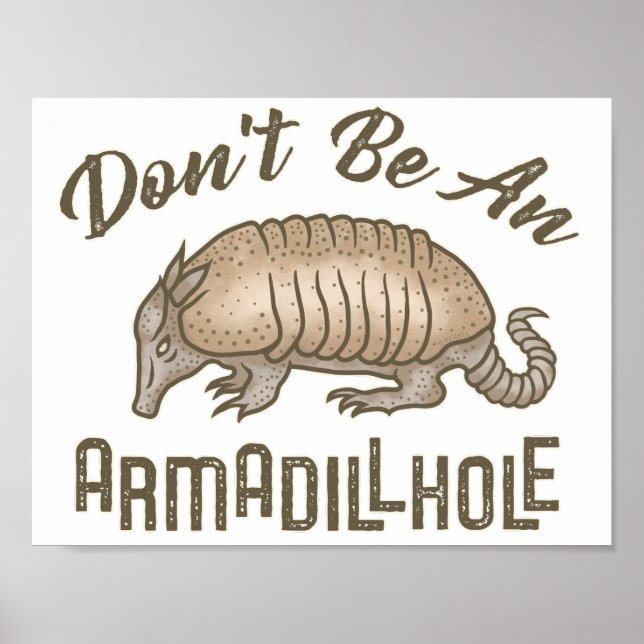 Poster Não seja um animal engraçado da Armadilhole (Frente)