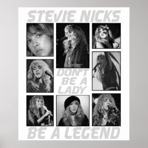 Poster Não Seja Uma Dama Seja Uma Lenda Stevie Nicks 