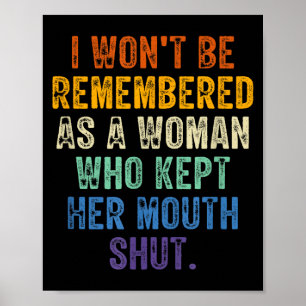 Poster Não Serei Lembrada Como Uma Mulher Que Segurou Sua