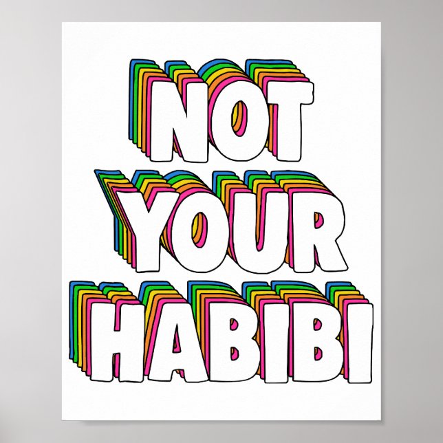 Poster Não Seu Habibi (Frente)