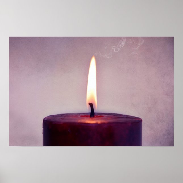 Pôster ~Não somos mais do que velas a arder ao vento~ (Frente)