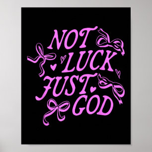 Poster Não Sorte Apenas Deus Jesus Cristo Design