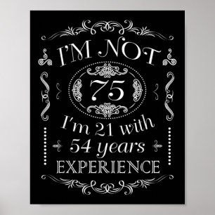 Poster Não sou 75 engraçado 75º aniversário