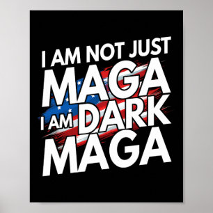 Poster Não sou apenas Mega, sou Mega Sombrio Trump Eleiçõ