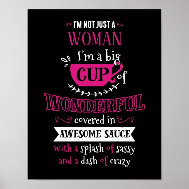 Poster Não sou apenas uma tipografia personalizada (Frente)