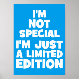 Poster Não sou especial, sou apenas uma edição limitada.