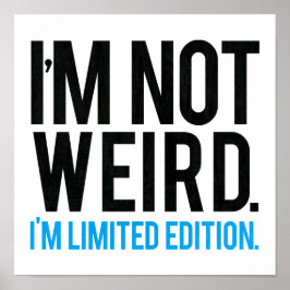 Pôster Não sou estranho, sou apenas uma edição.