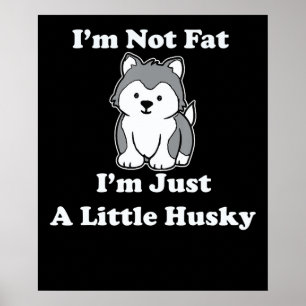 Poster Não sou gordo rouco oferta de roucos engraçada