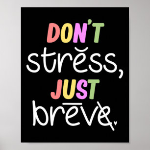Poster Não Stress Dislexia Sensibilidade Terapia