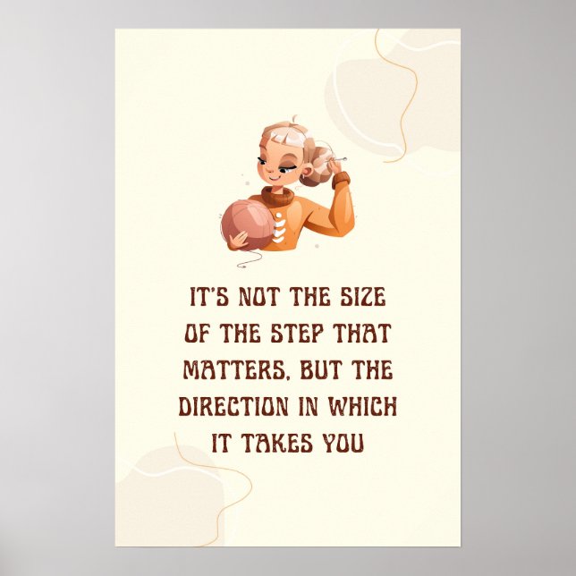 Poster Não tamanho mas direção (Frente)