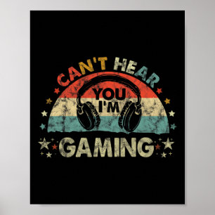 Poster Não te ouço, estou a jogar com o Gift do Jogador d