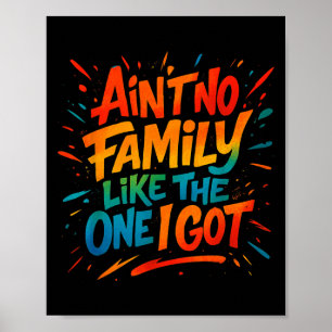 Poster Não Tem Família Como A Que Eu Tenho Gra De Família