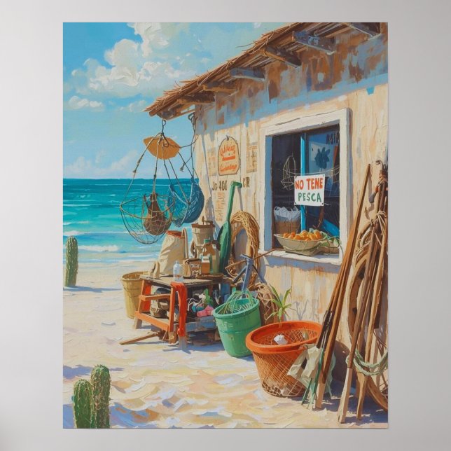 Poster Não tem pesca boa em Bonaire (Frente)