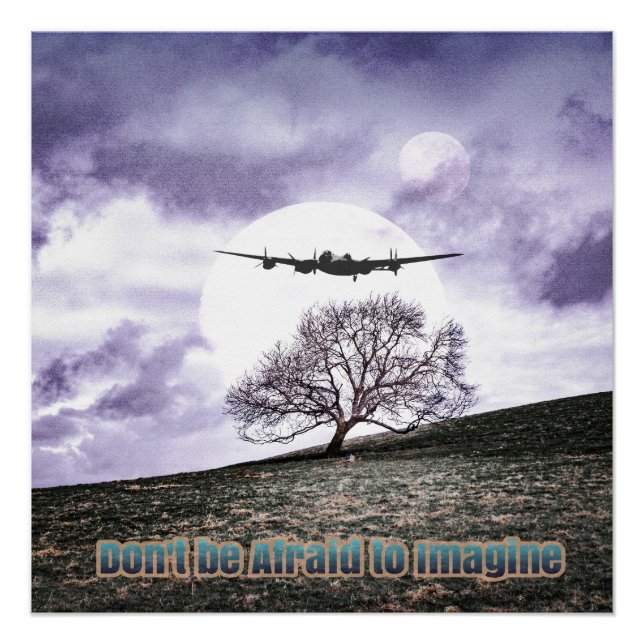 Pôster Não tenha medo de imaginar (Frente)