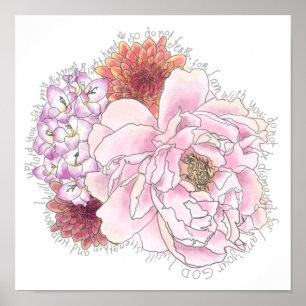 Poster Não tenha medo de uma citação inspiradora bíblia I