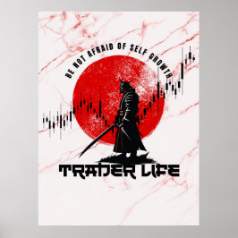 Poster Não tenha medo | Motivação | Samurai N Mármore