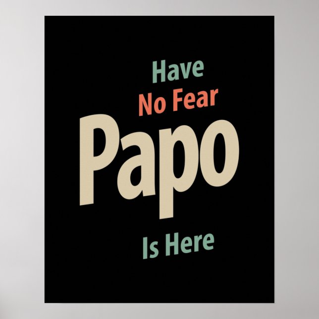 Poster Não Tenha Medo Que Papo Está Aqui | Padre Gift (Frente)