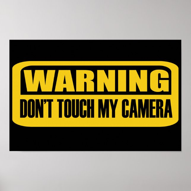 Poster não toque na minha câmera (Frente)
