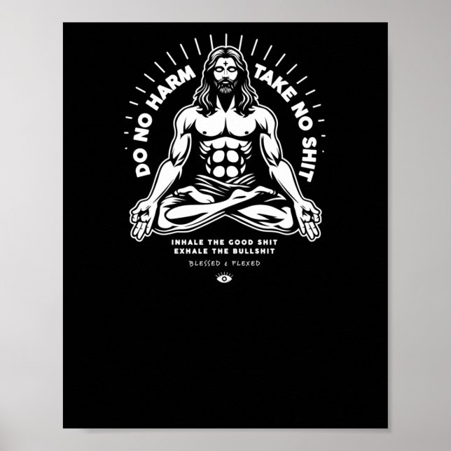 Poster Não usar o adesivo do Harm (Frente)