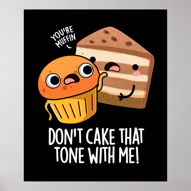Poster Não Use Esse Tom Comigo Lanche Divertido PuDark BG (Frente)