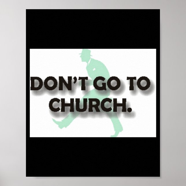 Poster Não Vá Para A Igreja (Frente)
