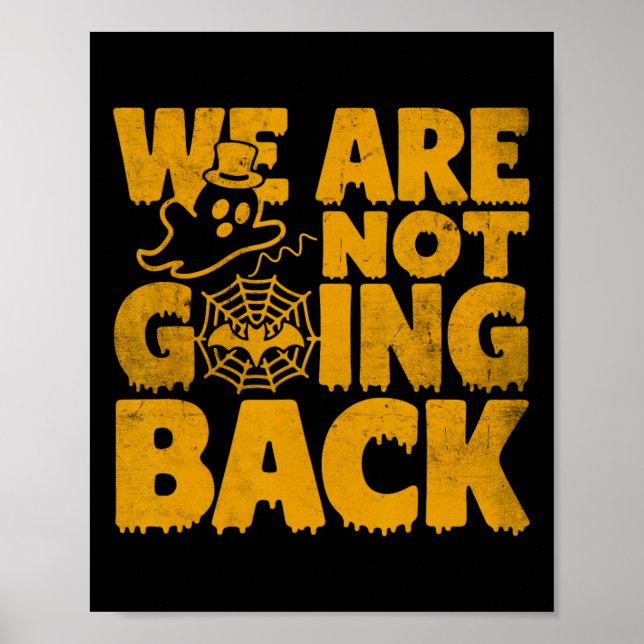 Poster Não vamos Ck Vote Kamala Harris Halloween Gh (Frente)