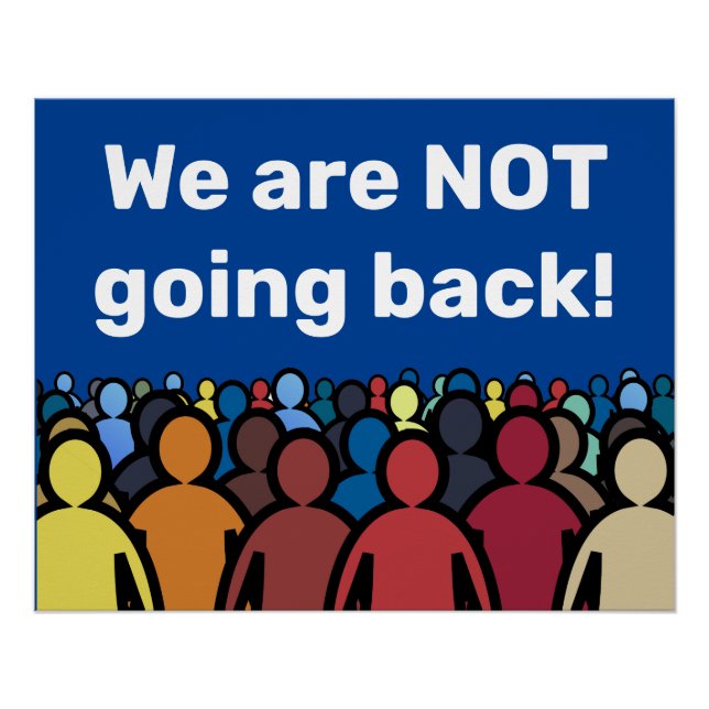 Pôster Não vamos voltar (Frente)