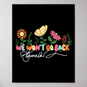 Poster Não vamos voltar para Kamala Harris 2024