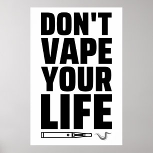 Poster Não viole sua vida - Anti-Vaping