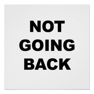 Pôster Não Voltando