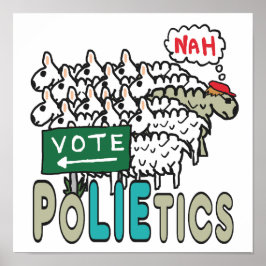 Poster Não Votar Política