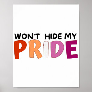 Poster Não vou esconder minha lésbica do orgulho