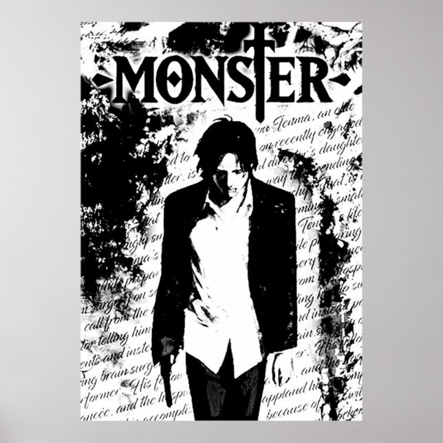 Poster Naoki Urasawas Monster - Anime Manga (Frente)