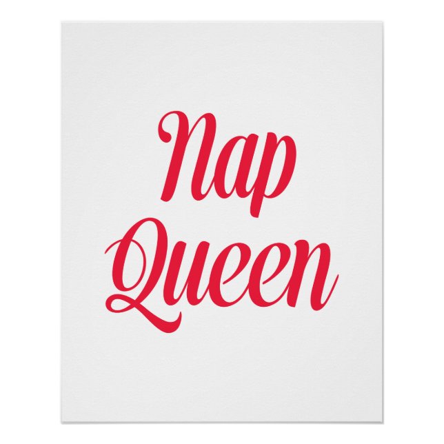 Pôster Nap Queen Pink Cherred (Frente)