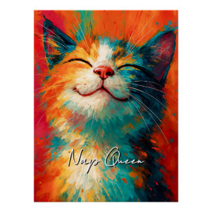 Pôster Nap Queen Poster - Engraçada Arte de Muro de Citaç