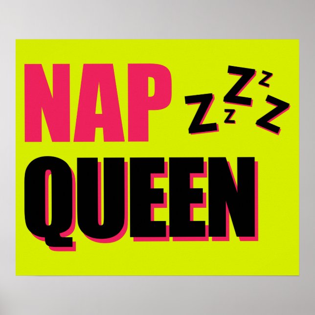 Poster Nap Queen ZZZ (Frente)