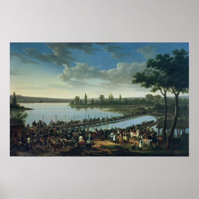 Pôster Napoleão antes da Batalha de Wagram (Frente)