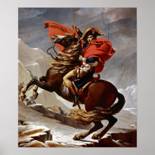 Pôster Napoleão atravessando os Alpes