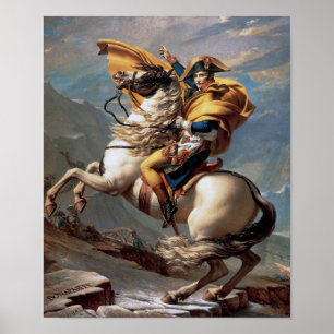 Poster Napoleão atravessando os Alpes, Jacques-Louis Dav