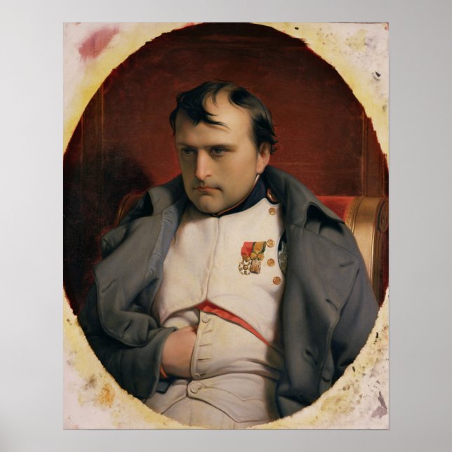 Poster Napoleão em Fontainebleau, 1846 (Frente)