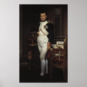 Poster Napoleão em seu Estudo por Jacques Louis David