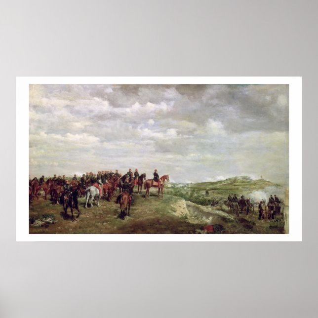 Pôster Napoleão III (1808-73) na Batalha de Solferino (Frente)