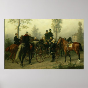 Poster Napoleão III e Bismarck