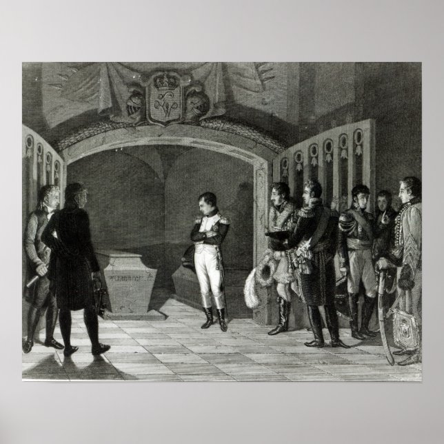 Pôster Napoleão Meditando diante da Tumba (Frente)