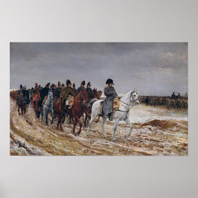Poster Napoleão sobre a campanha em 1814, 1864 (Frente)